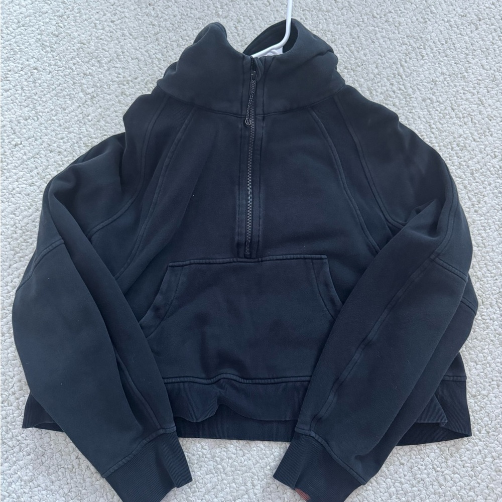 Black Half-Zip Hoodie